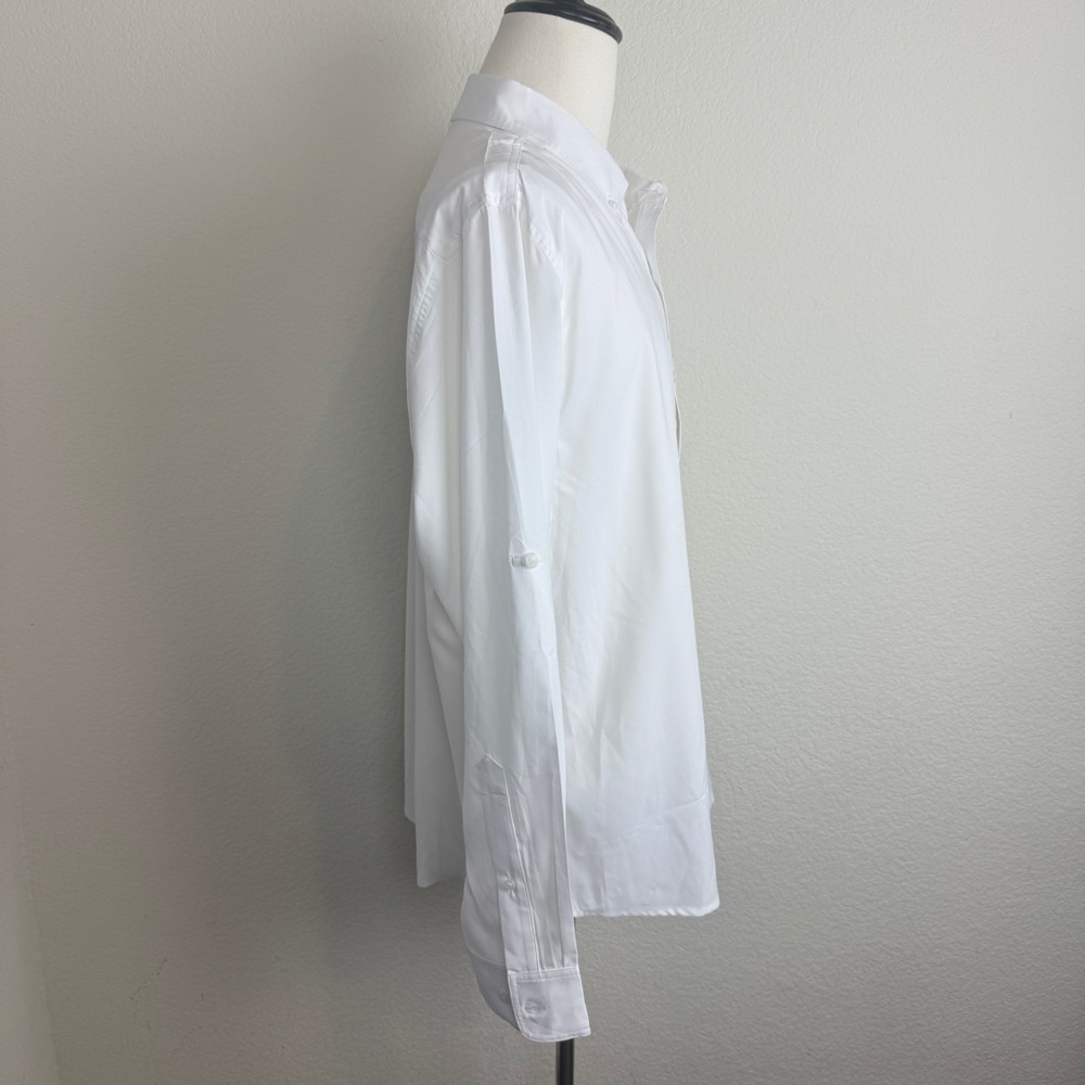 Coolibar Men's Aricia Sun Shirt White XL - Picture 11 of 14